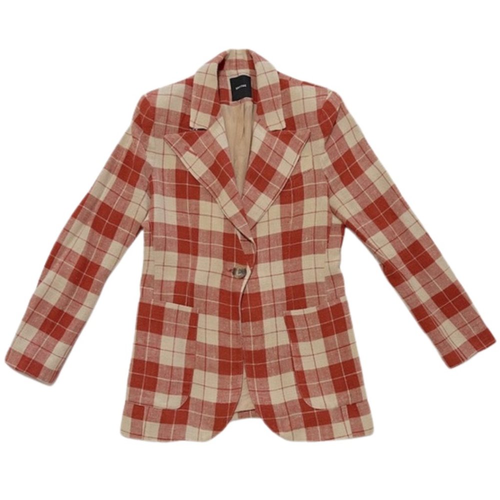 Red and Tan Plaid Smythe Blazer